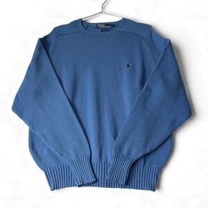 Vintage Polo by Ralph Lauren Men's Blue Sweater - Super warm!!